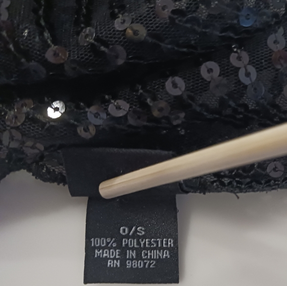 Black Sequin Evening Wrap/scarf NWOT - Picture 8 of 9